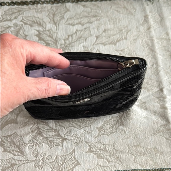 Coach Black Sequin Wristlet - Picture 4 of 4